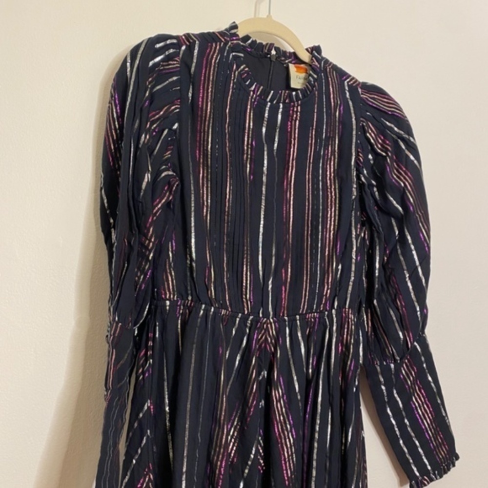 Farm Rio Lurex Stripe Midi Dress - Picture 6 of 8